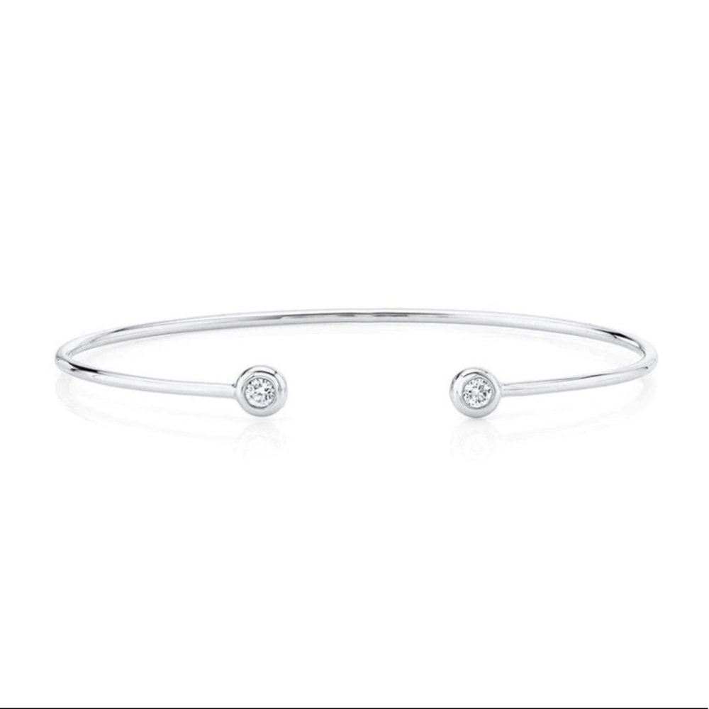 David Von Diamond Bezel Bangle